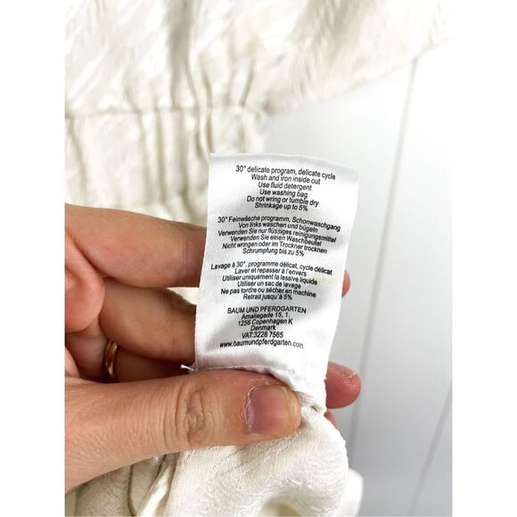 BAUM UND PFERDGARTEN Aello Dress Size S Diagonal White - Picture 16 of 16